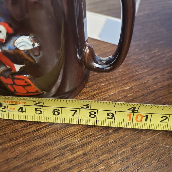 Vintage Ceramic Syrup Serving 2 Pitchers 🐓 Roosters Brown Glaze SET‎ - Picture 4 of 16